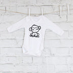 Cheeky Monkey Baby Grow organic cotton infant bodysuit
