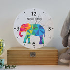 Printed Modern Elephant Children's Clock