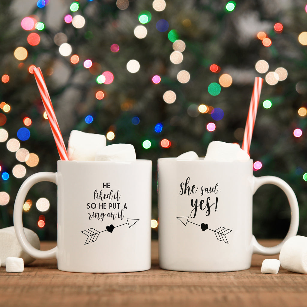 Engagement Gift Mug Set