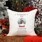 Personalised Christmas Eve Cushion