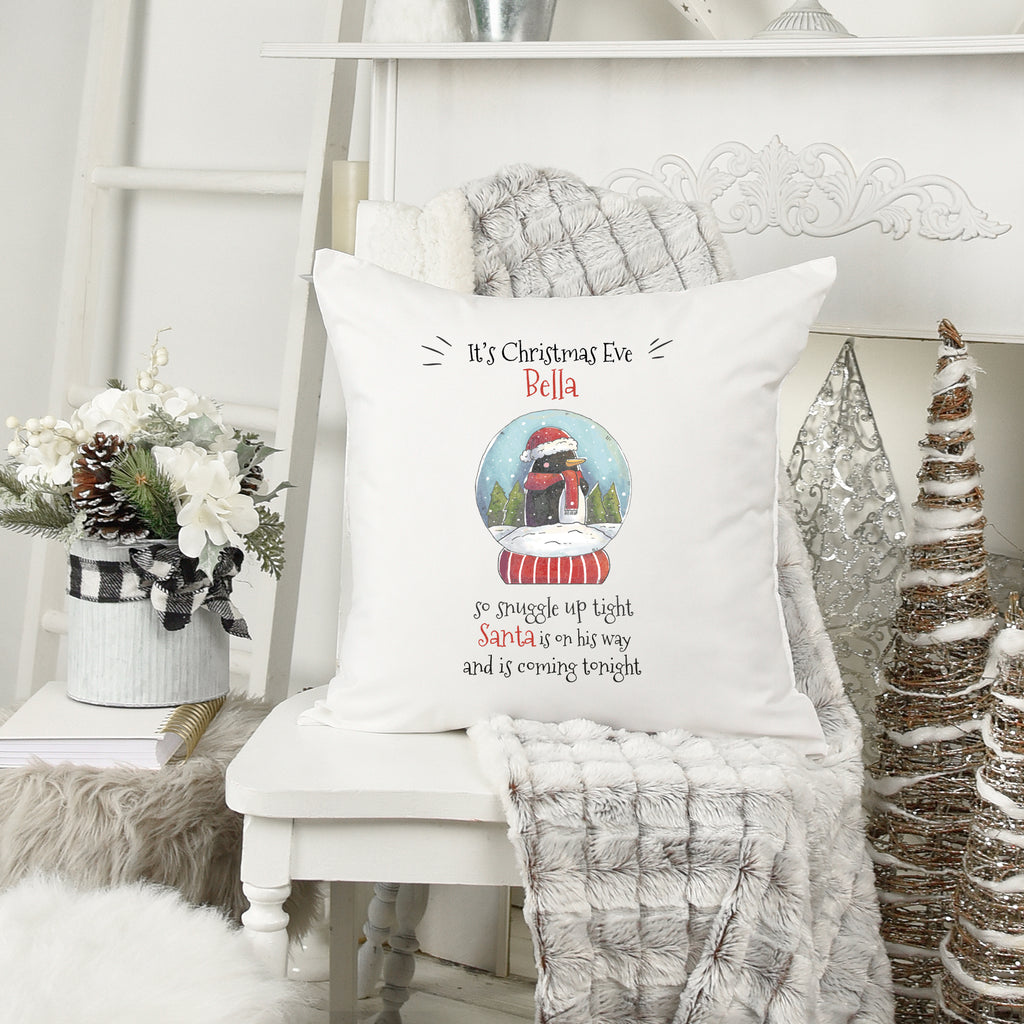 Personalised Christmas Eve Cushion