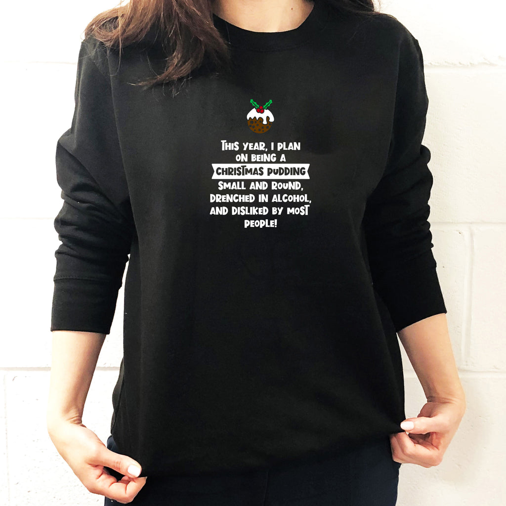 Funny Christmas Pudding Christmas Jumper