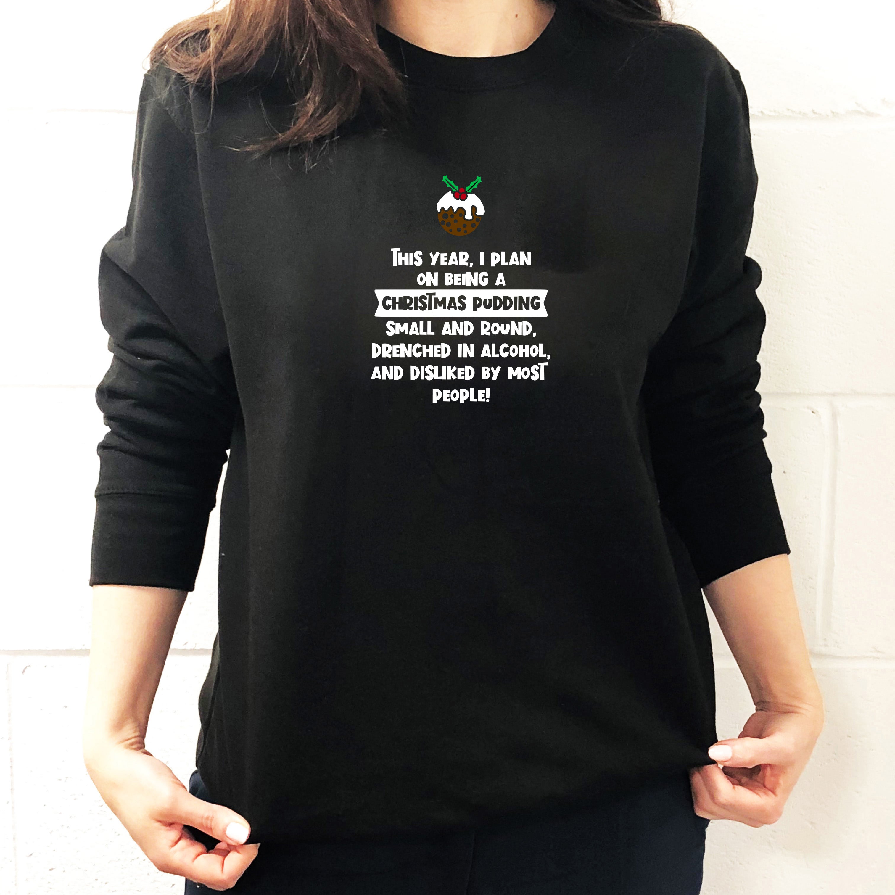 Funny Christmas Pudding Christmas Jumper