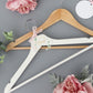 Personalised Clear Wedding Hanger Tag Botanical