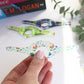 clear floral acrylic book page holder