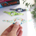 clear floral acrylic book page holder
