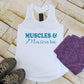 Gym Muscles & Mascara TriDri Racerback Vest