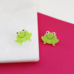 Toadally Awesome Acrylic Frog Stud Earrings