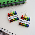 Personalised Teacher Earrings