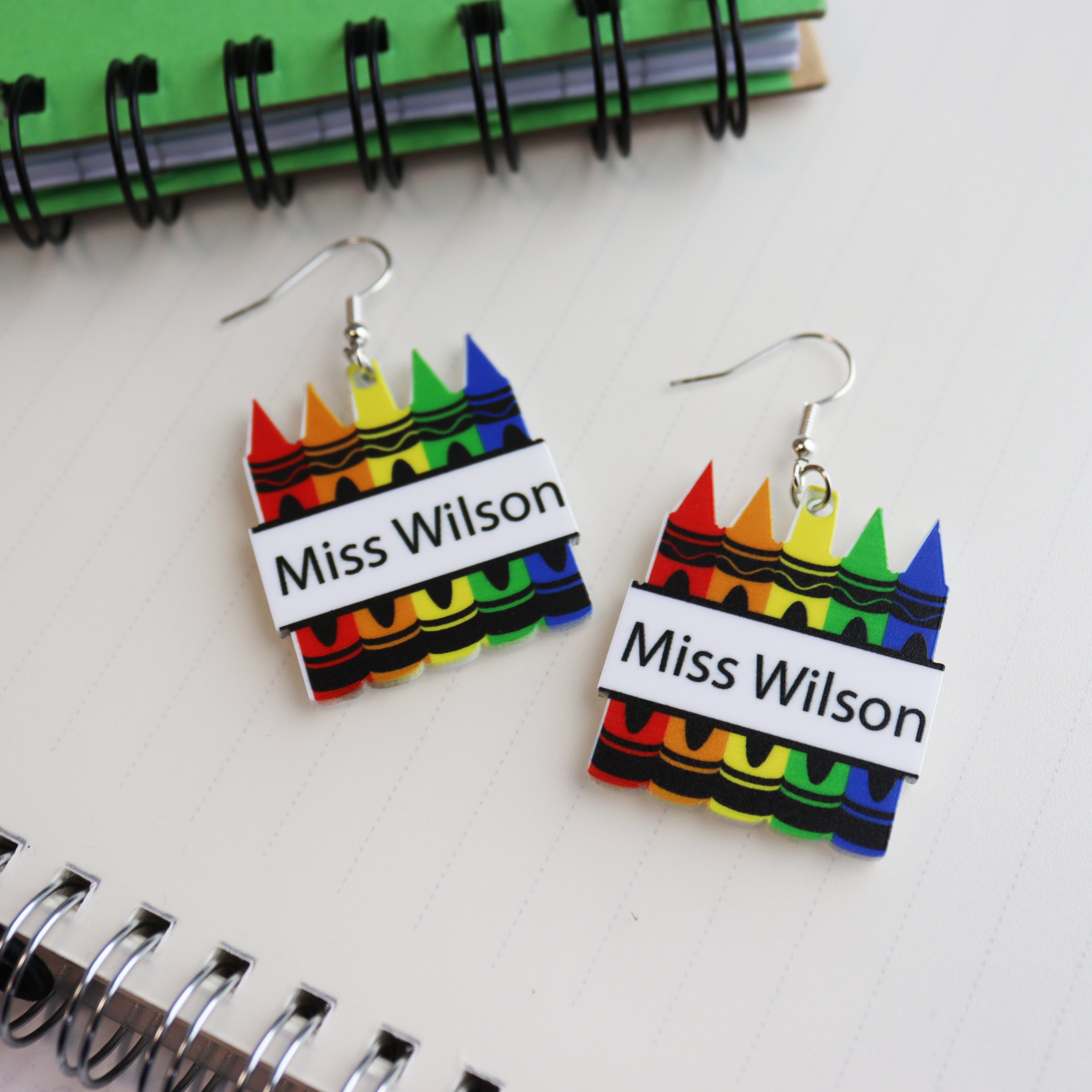 Personalised Teacher Earrings