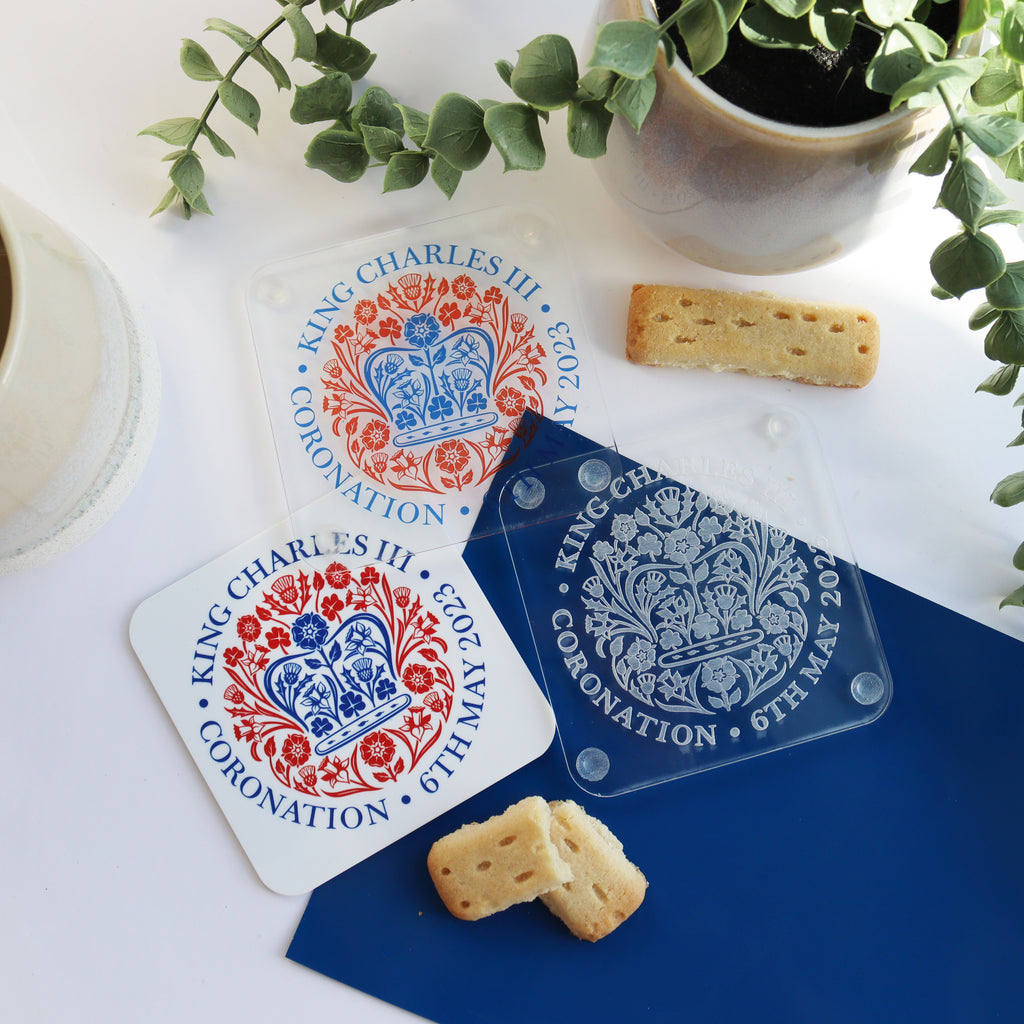 coaster coronation showing set of all three designs