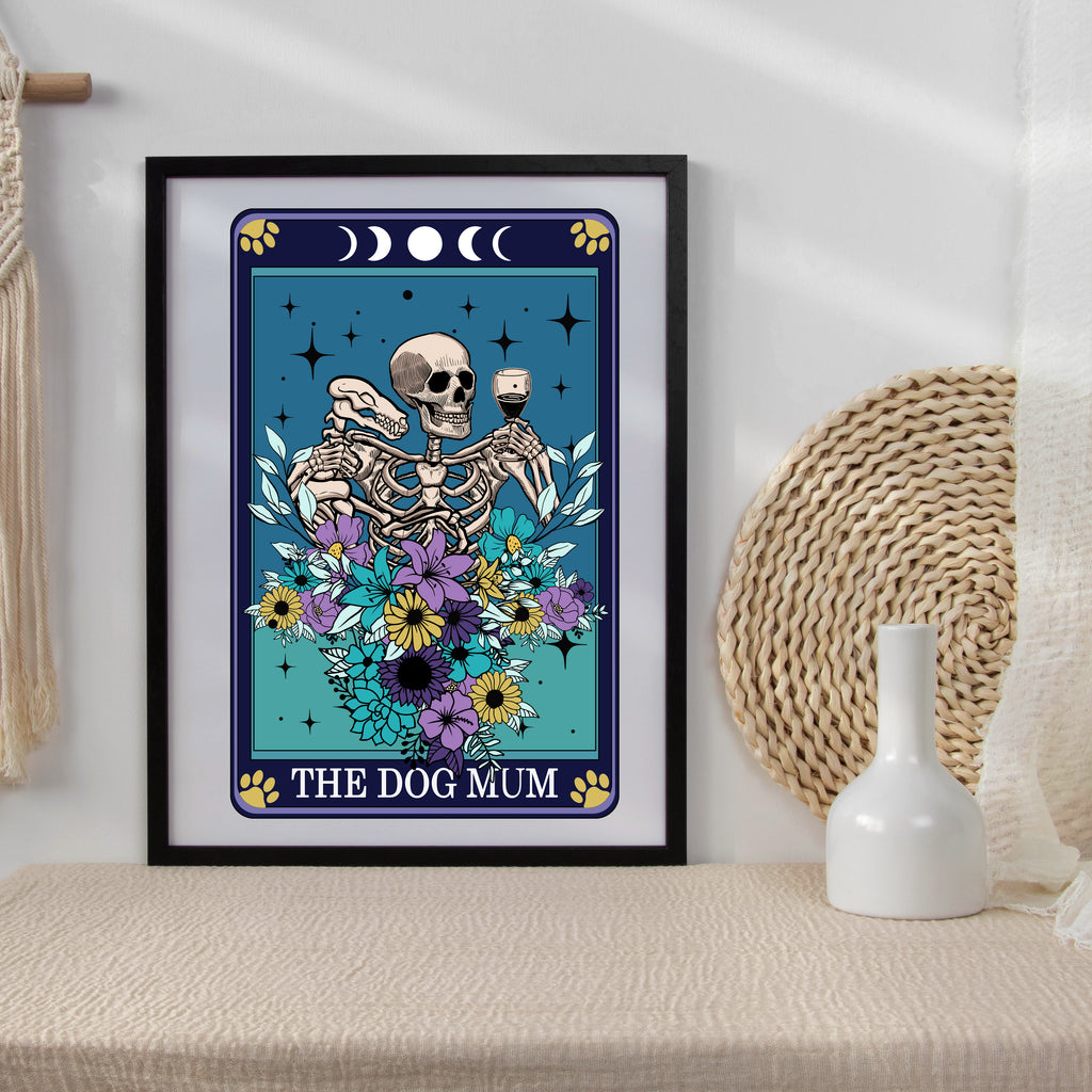 Tarot Dog Mum Typographical Print