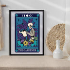 Tarot Gardener Lover Typographical Print