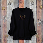 Christmas Jumper Hand Drawn Copper Reindeer