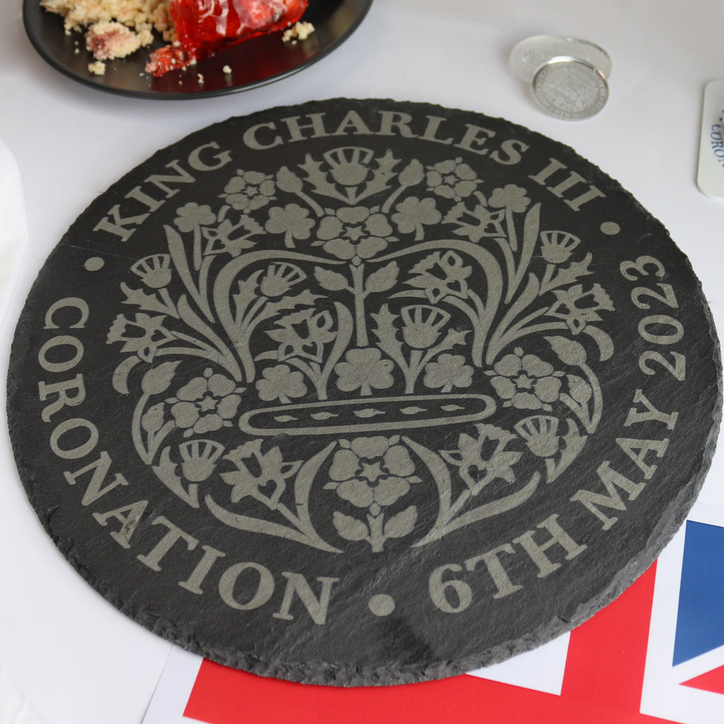 coronation of king charles cake or cupcake platter