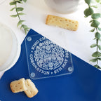coronation coaster engraved acrylic memorabilia