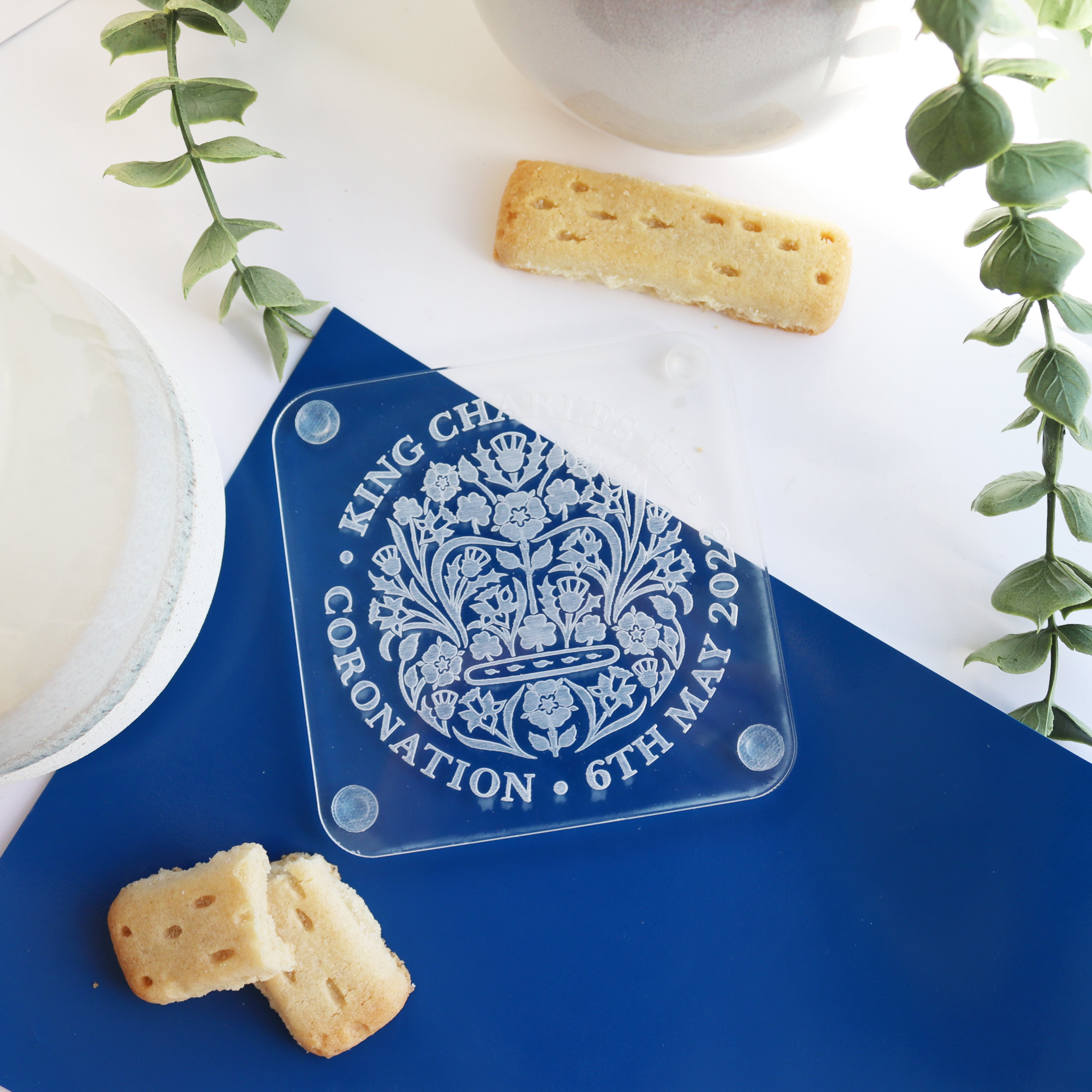coronation coaster engraved acrylic memorabilia