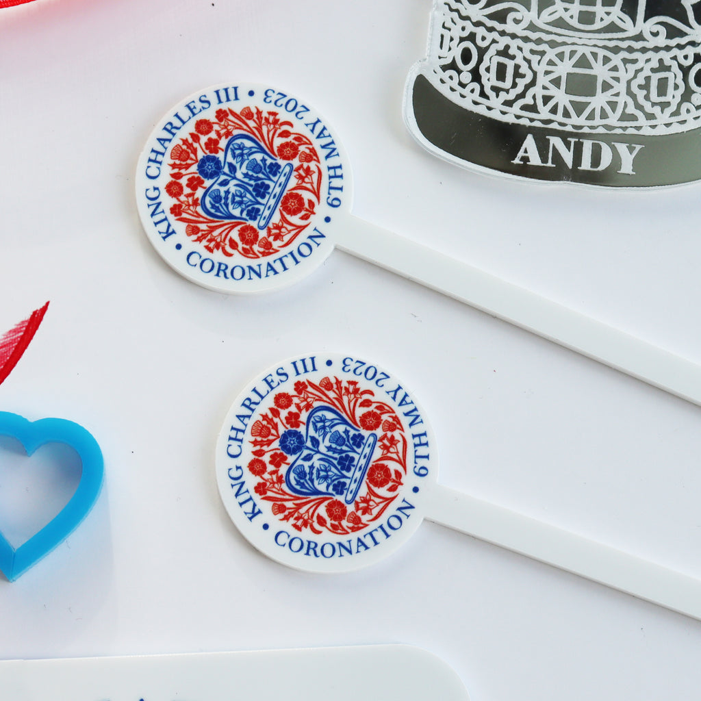 coronation drink stirrers party supplies for Kings Coronation King Coronation Drink Stirrers