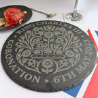 coronation of king charles cake or cupcake platter