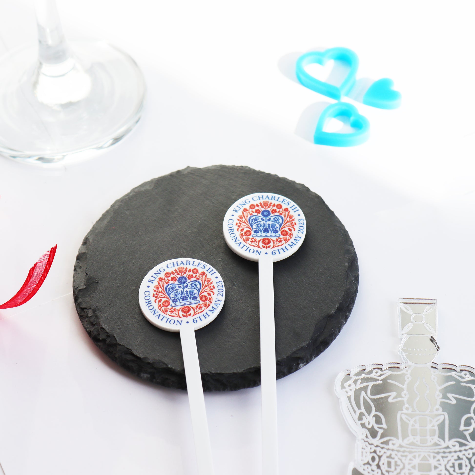 coronation party drink stirrers