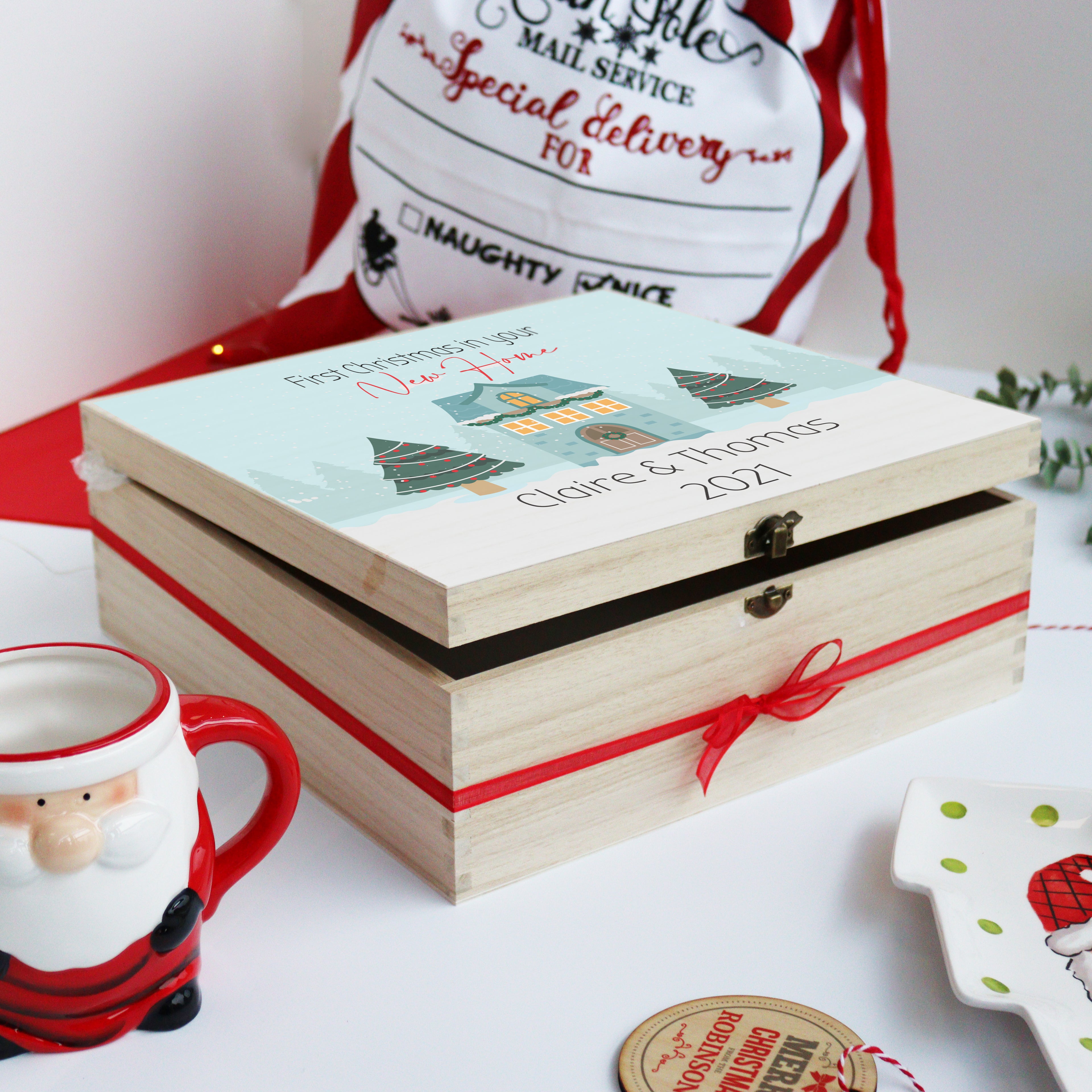 Personalised Couples Christmas Eve Box