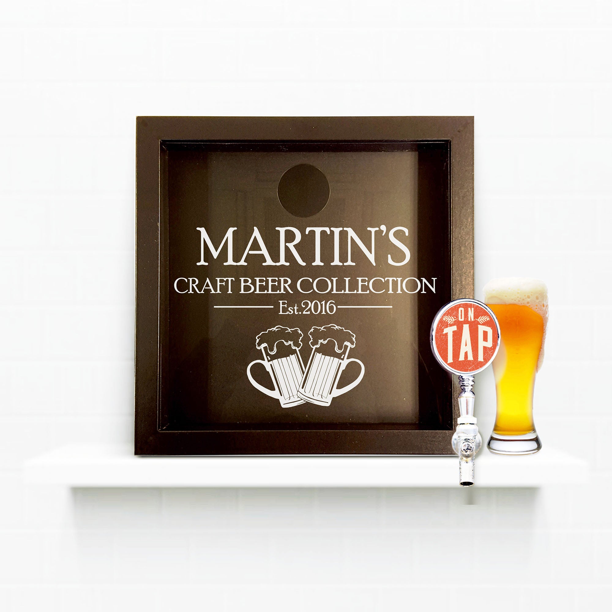 Father's Day Craft Beer Cap Lover Collectors Box