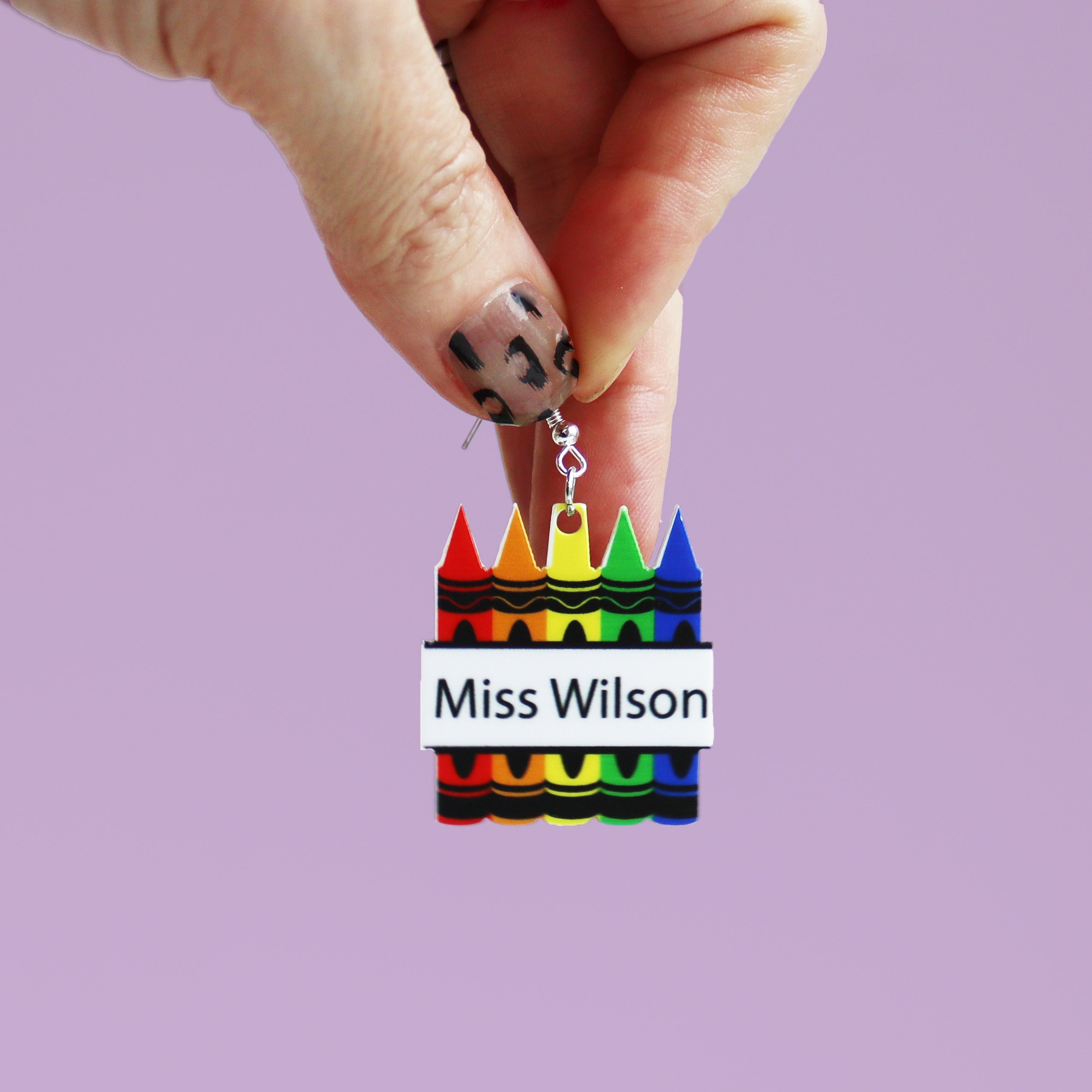 Personalised Teacher Earrings