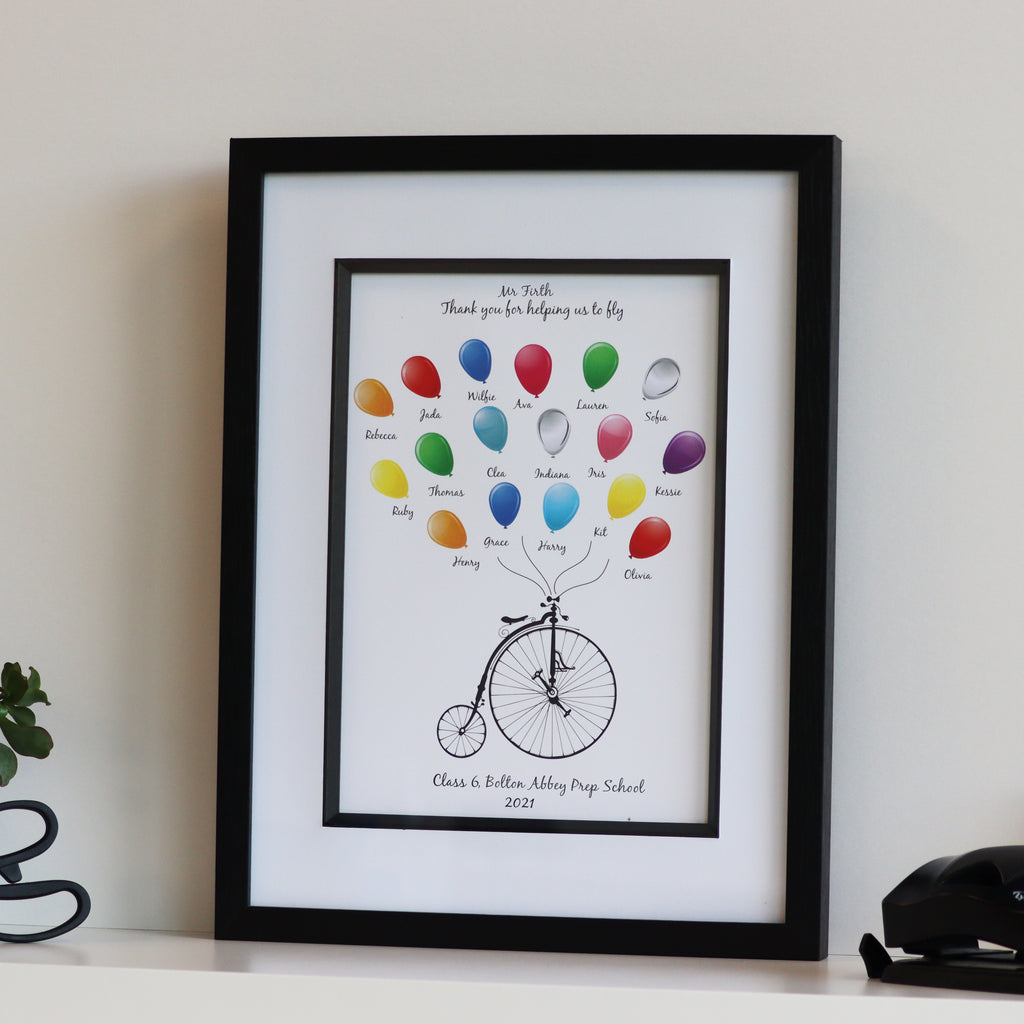 Thank You Teacher Balloon Print