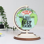 Personalised Wooden Keepsake Best Teacher Card