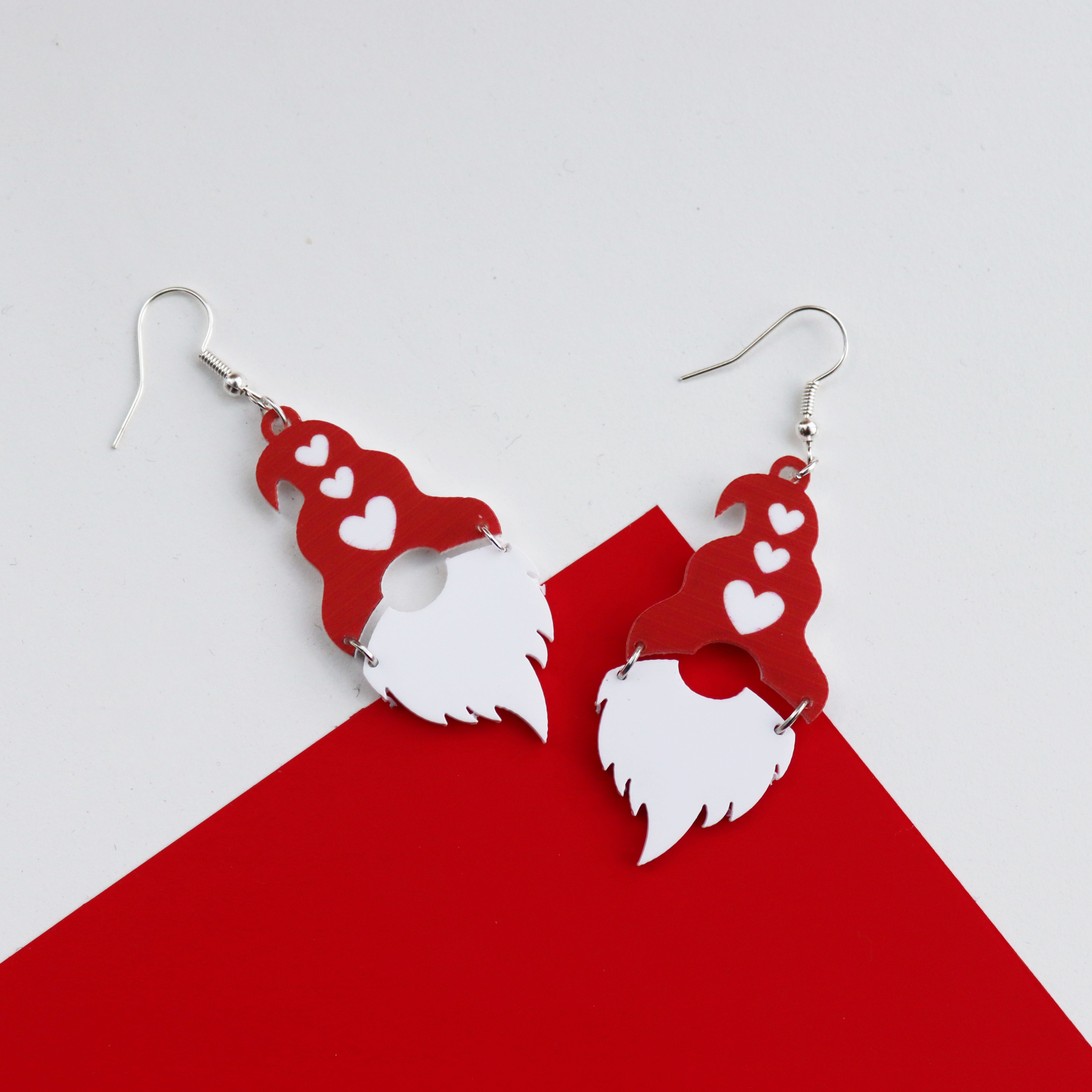 Gnome Valentine Love Earrings