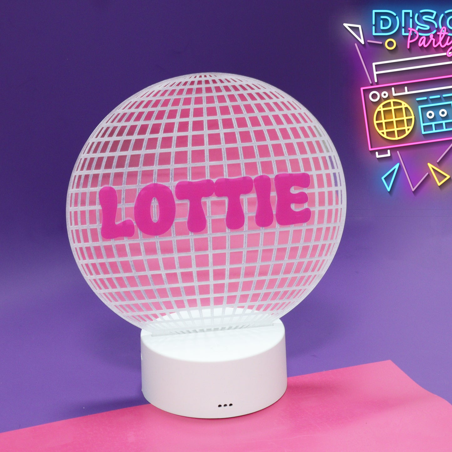 Personalised Disco Ball LED Light