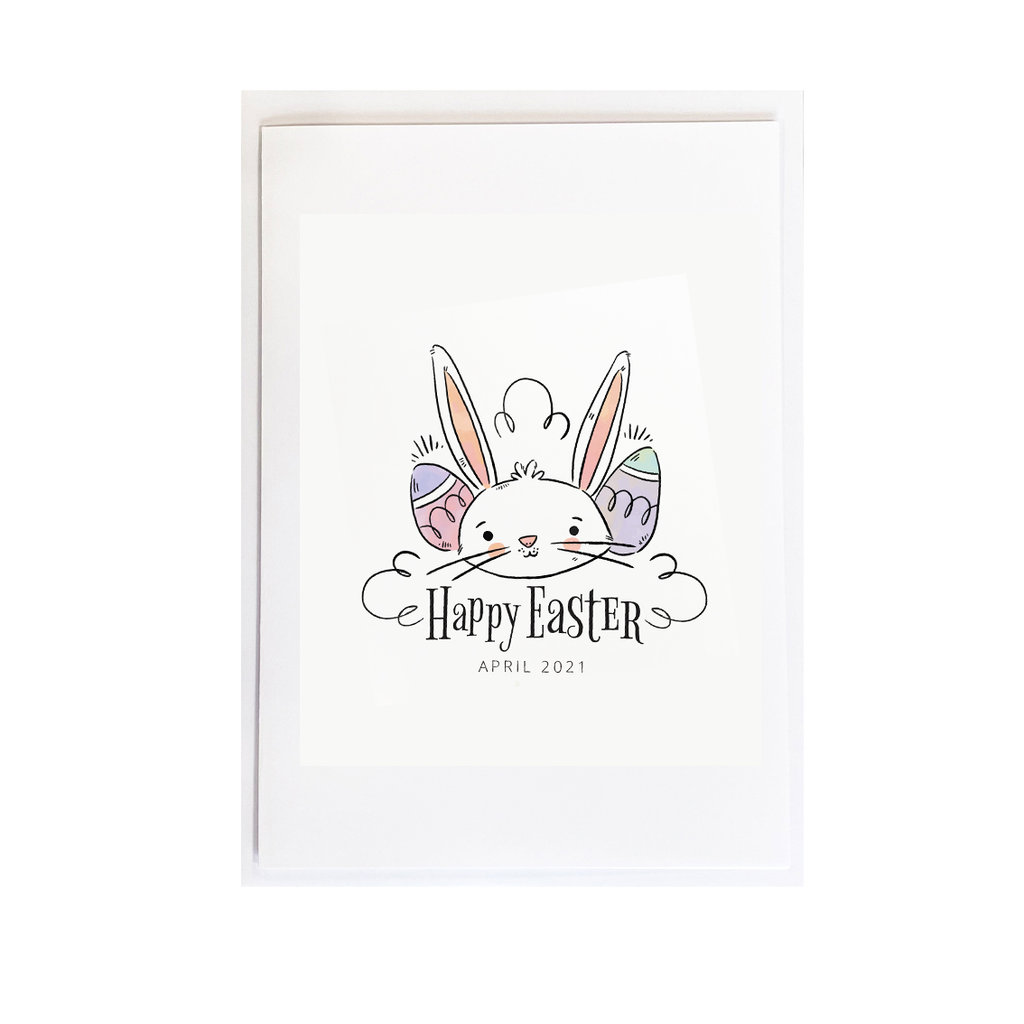 Happy Easter Card - Bunny