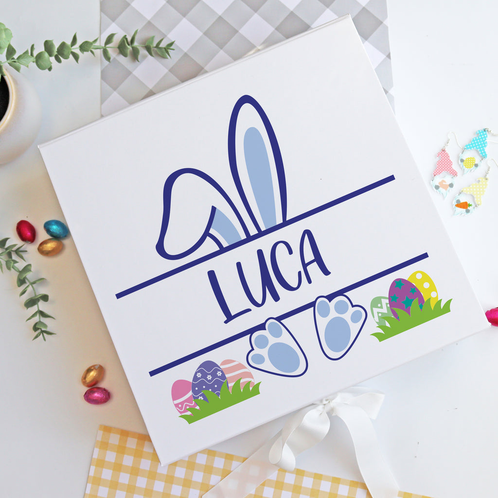 Printed Personalised Bunny Easter Gift Box