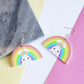 easter rainbow acrylic earrings