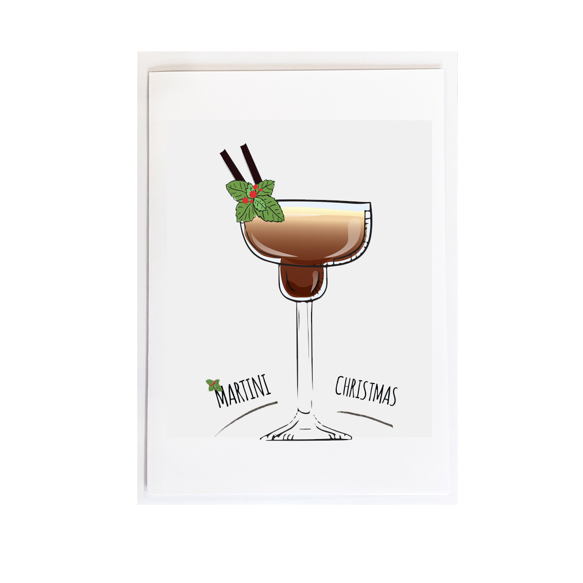 Martini Christmas Espresso Martini Card