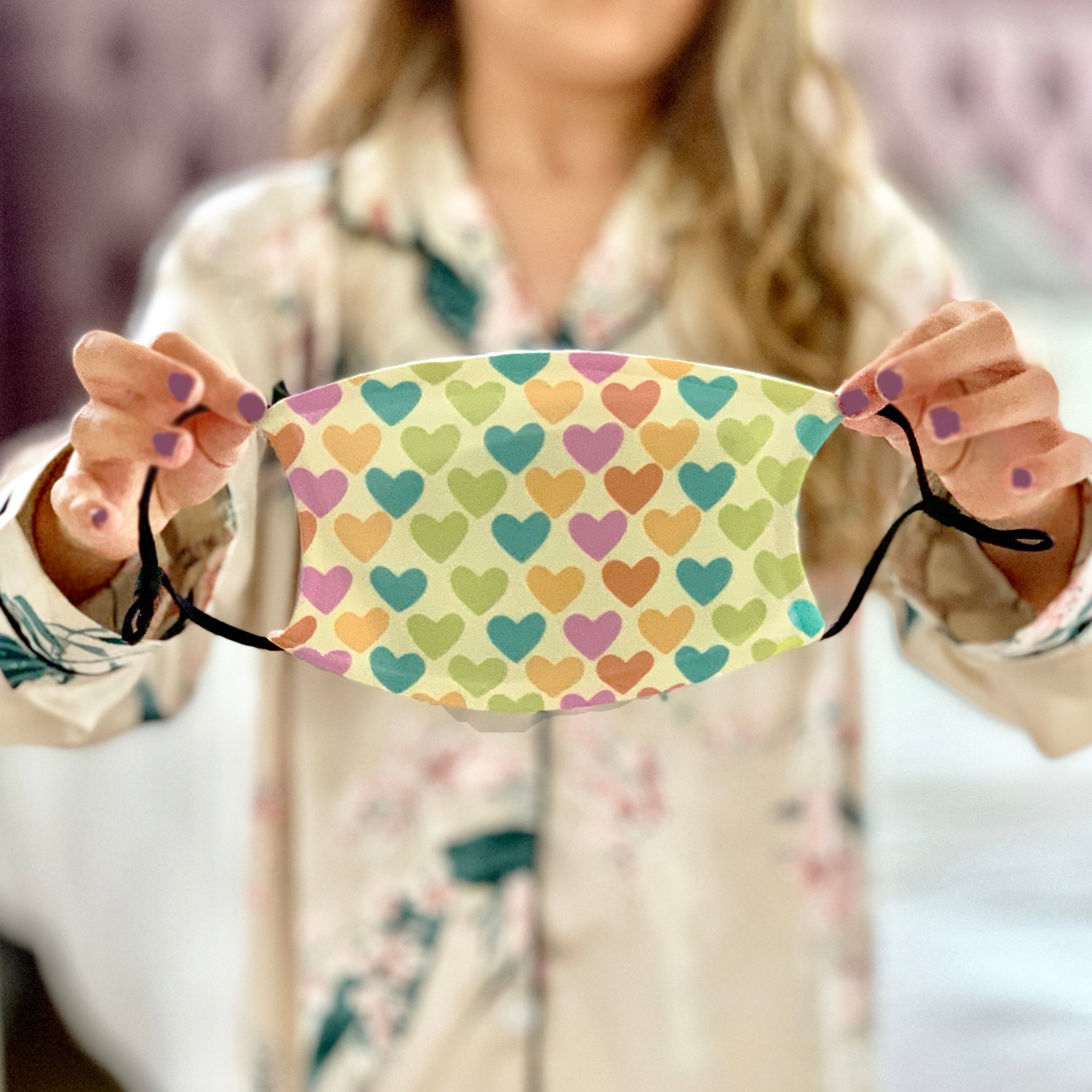 Printed Face Mask Double Layer With Filters Provided