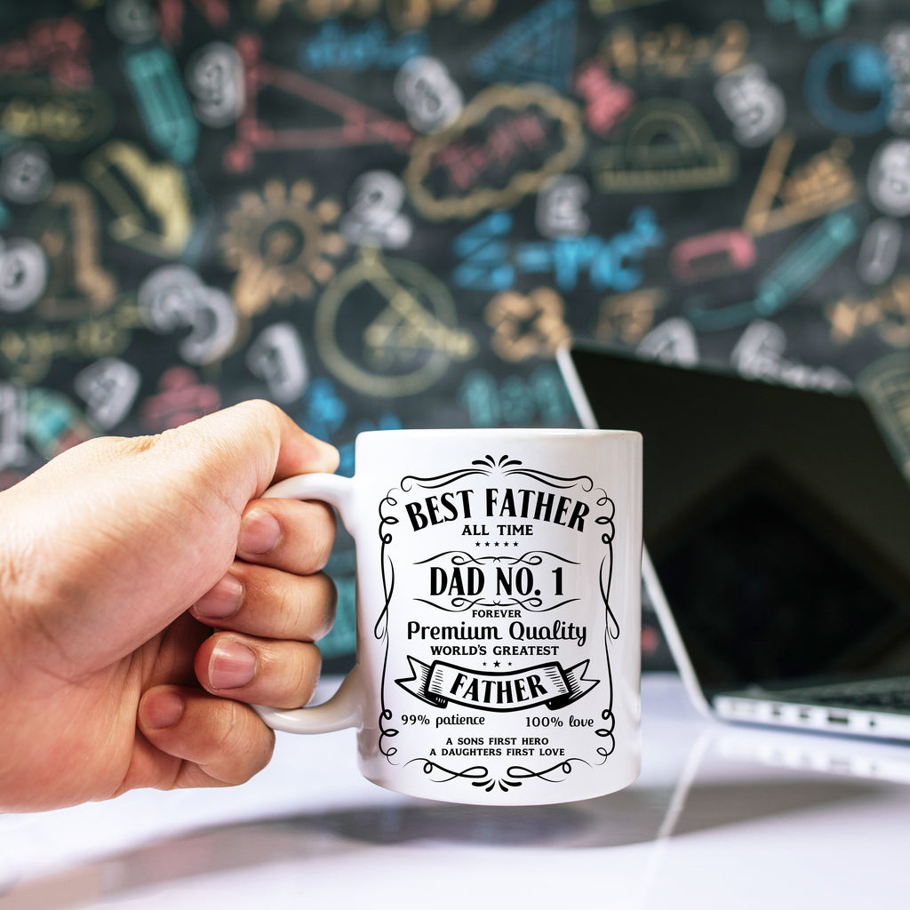 Number One Dad Father's Day Mug