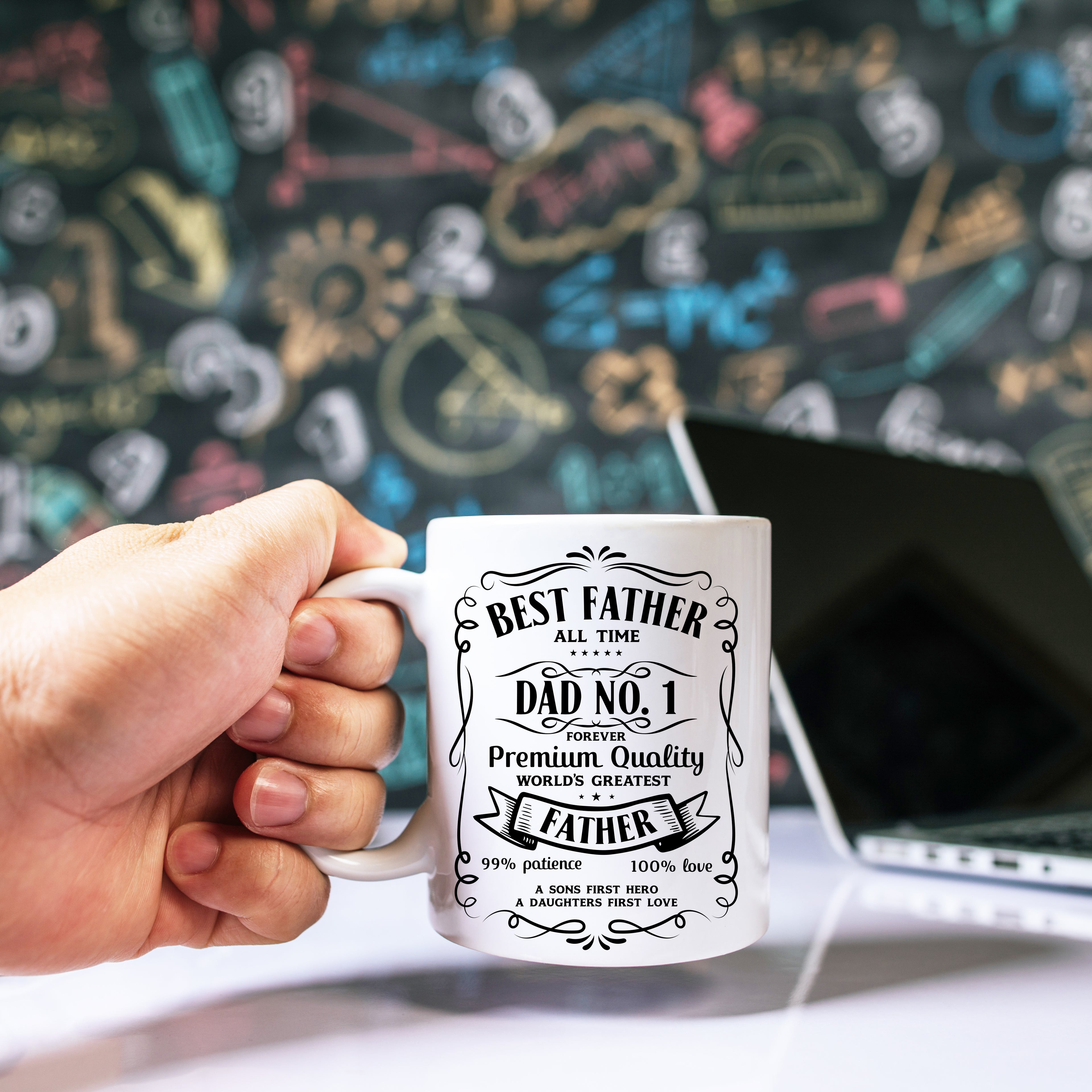 Number One Dad Father's Day Mug