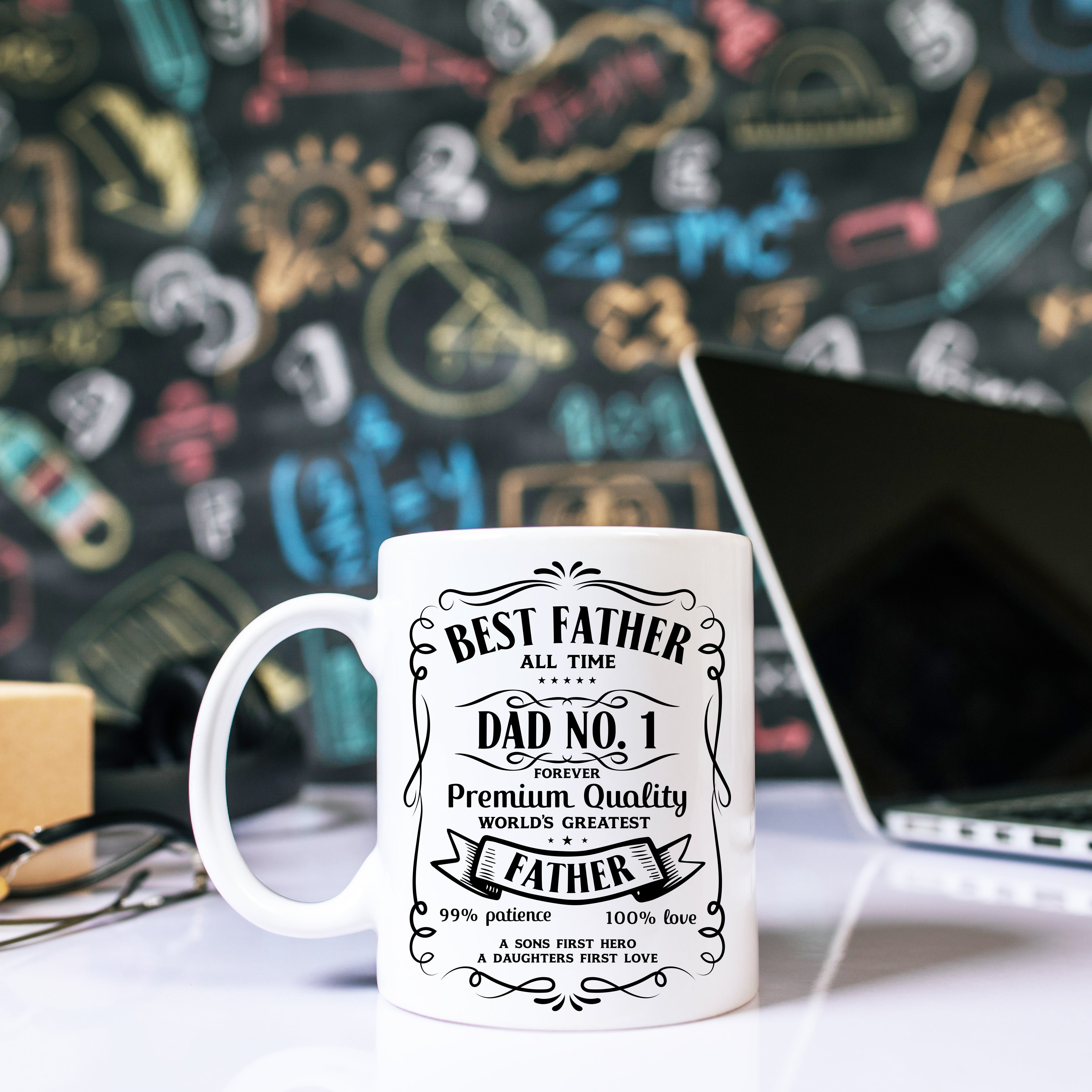 Number One Dad Father's Day Mug