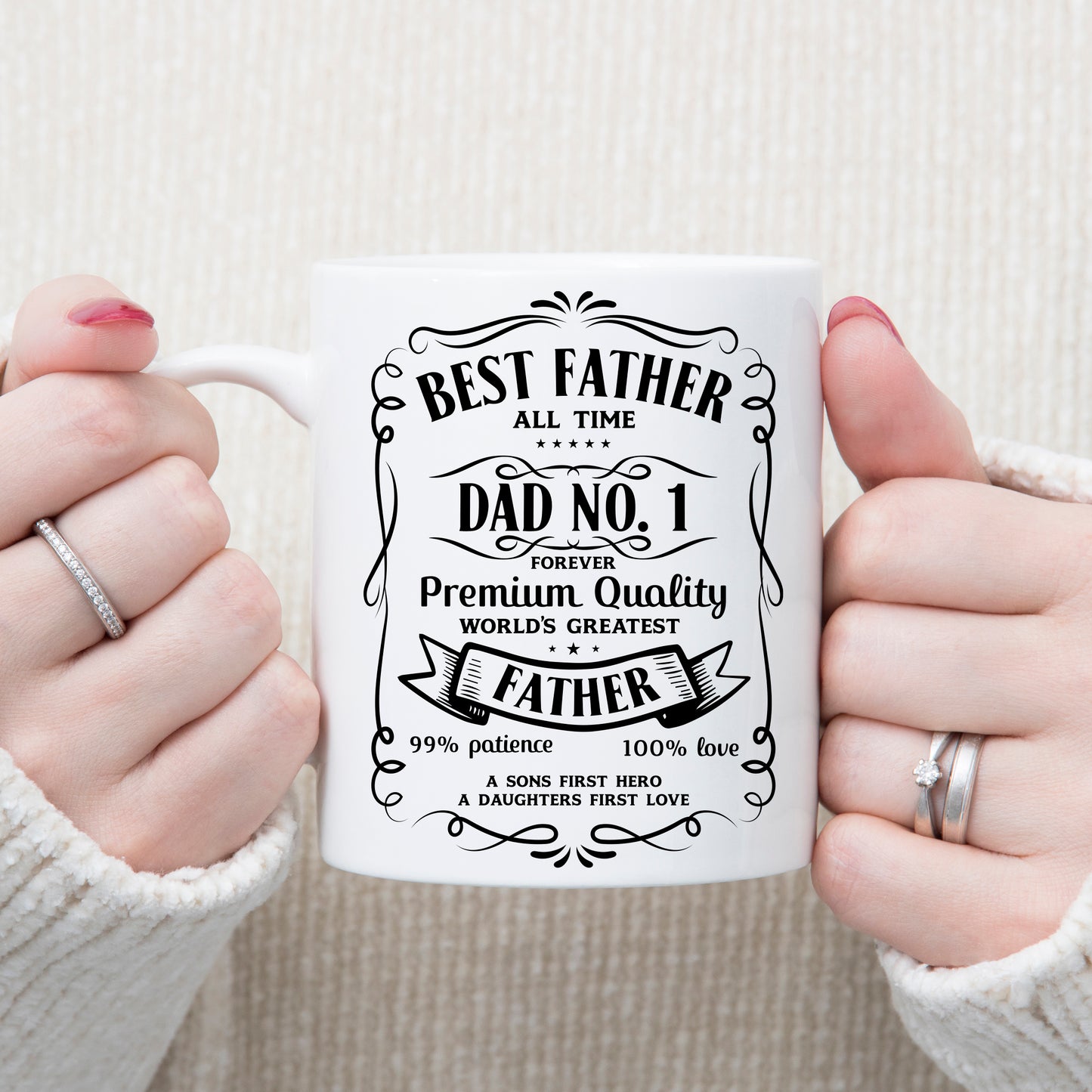 Number One Dad Father's Day Mug