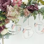 Hexagonal Acrylic Hanging Wedding Table Plan