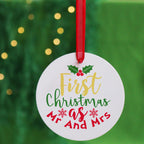 First Christmas As Mr And Mrs Tree Ornament
