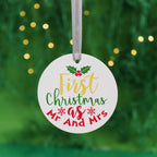 First Christmas As Mr And Mrs Tree Ornament