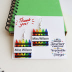 Personalised Teacher Earrings
