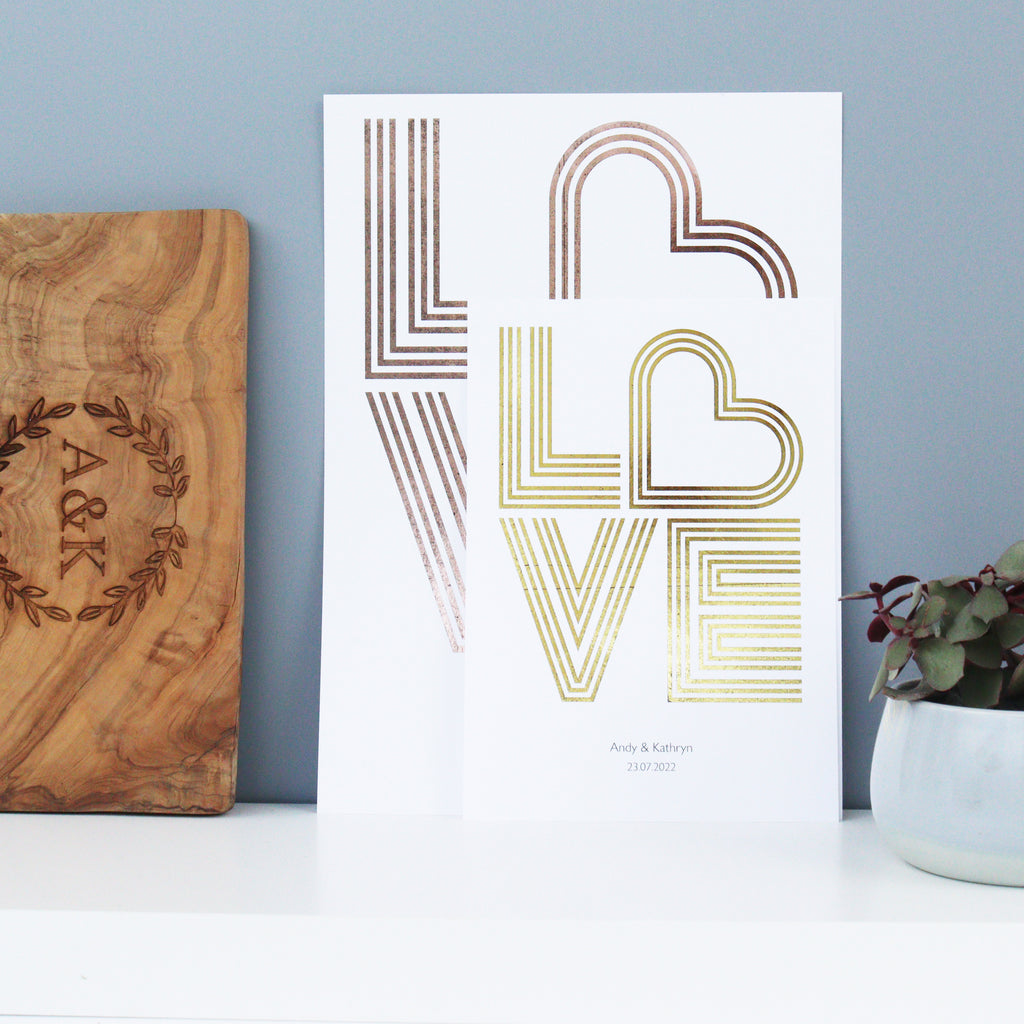 Foil Love Print