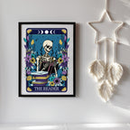 Tarot Style Typographical Print The Reader