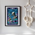 Tarot Style Typographical Print The Overthinker