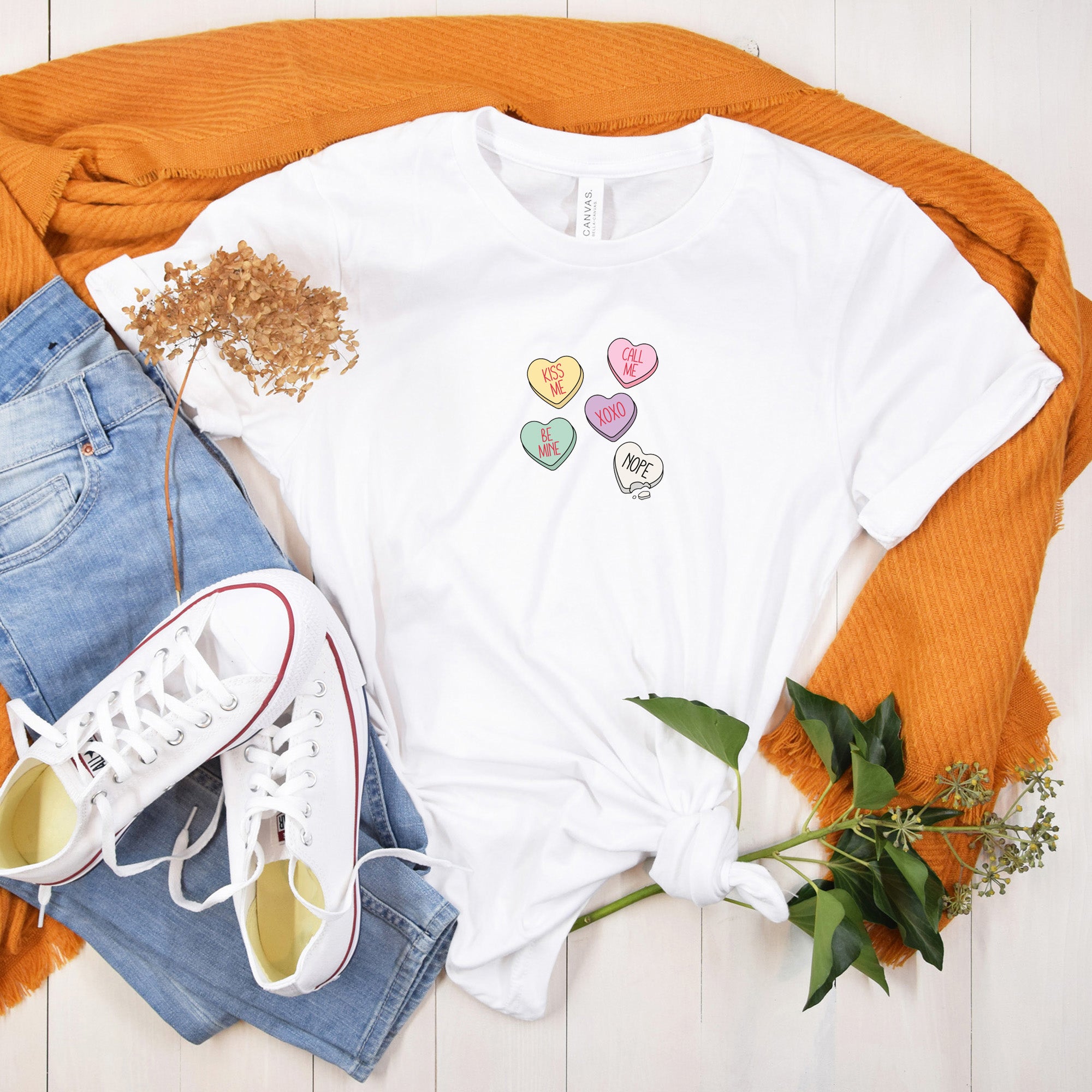 Nope Love Heart T Shirt