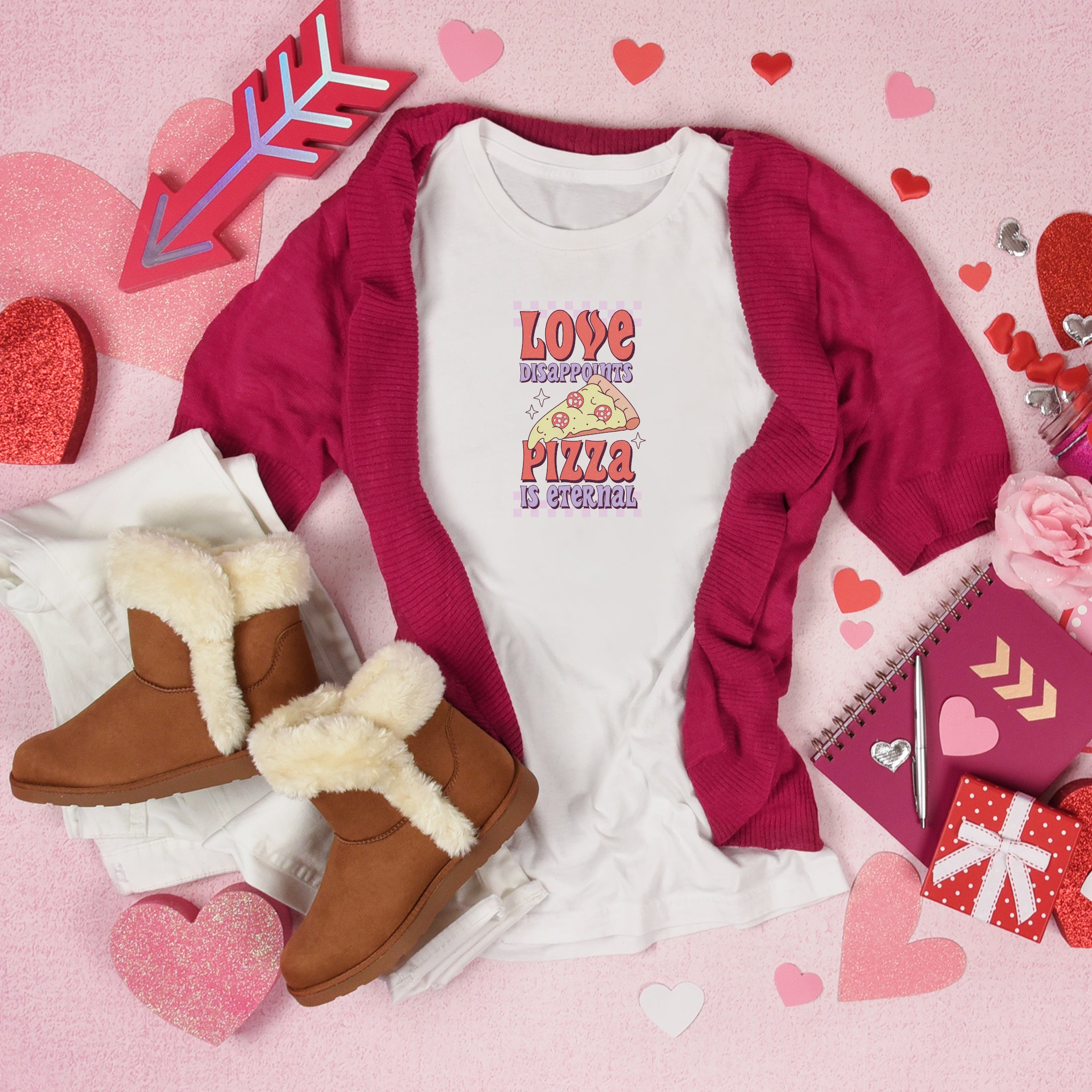 Love Disappoints Pizza Is Eternal Tshirt