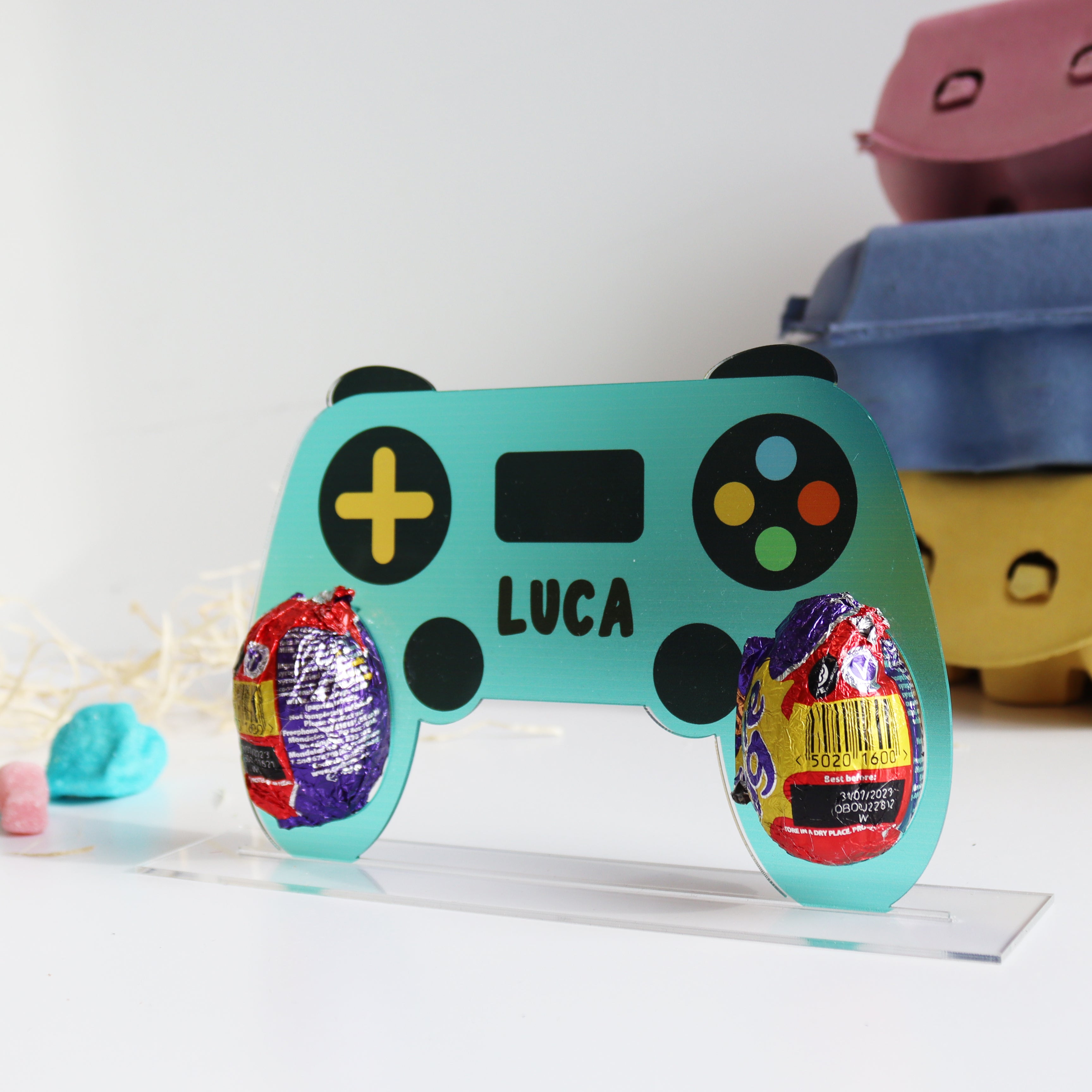 game controller easter egg acrylic holder